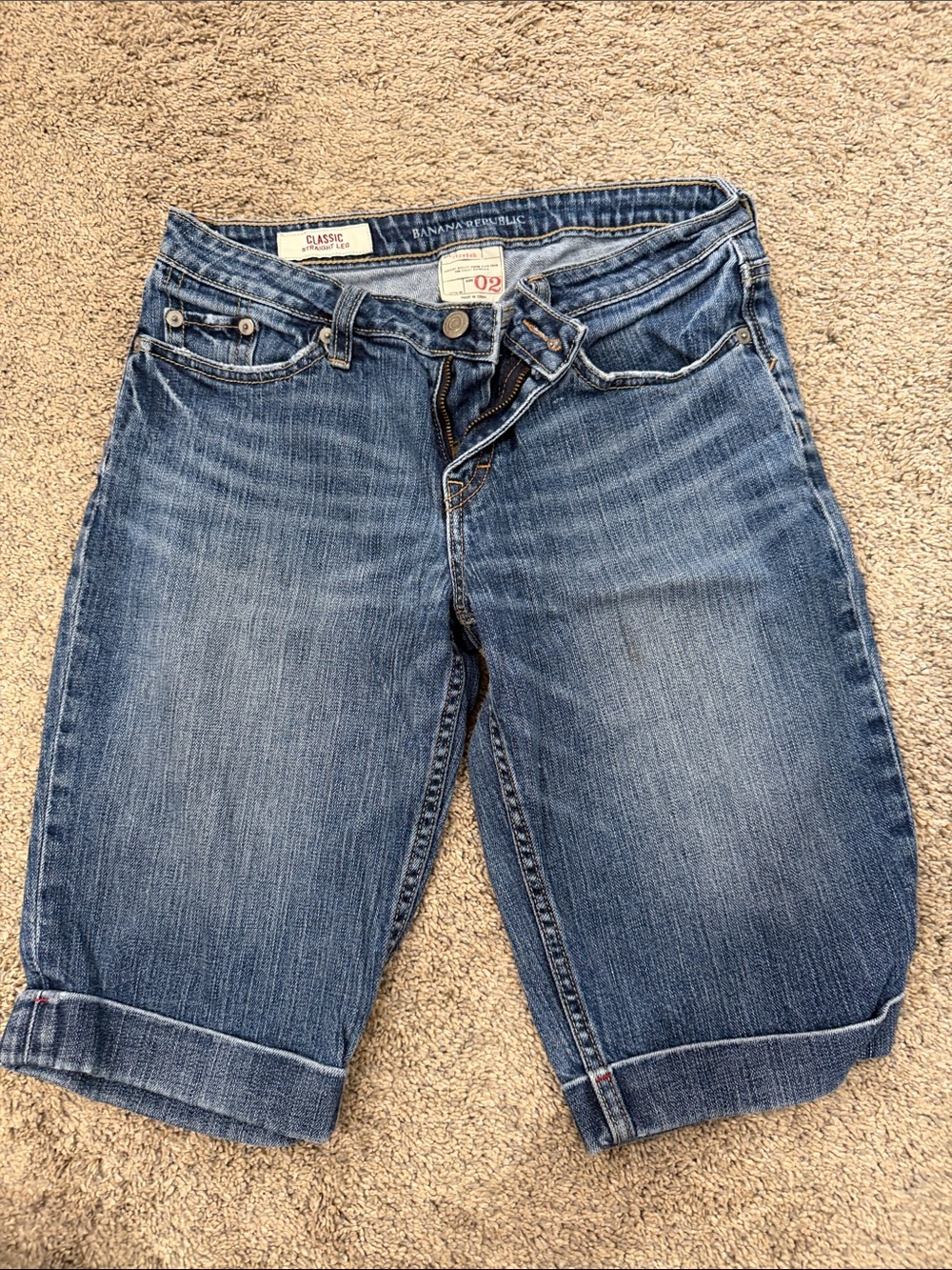 Banana Republic Medium Blue Denim Bermuda Shorts